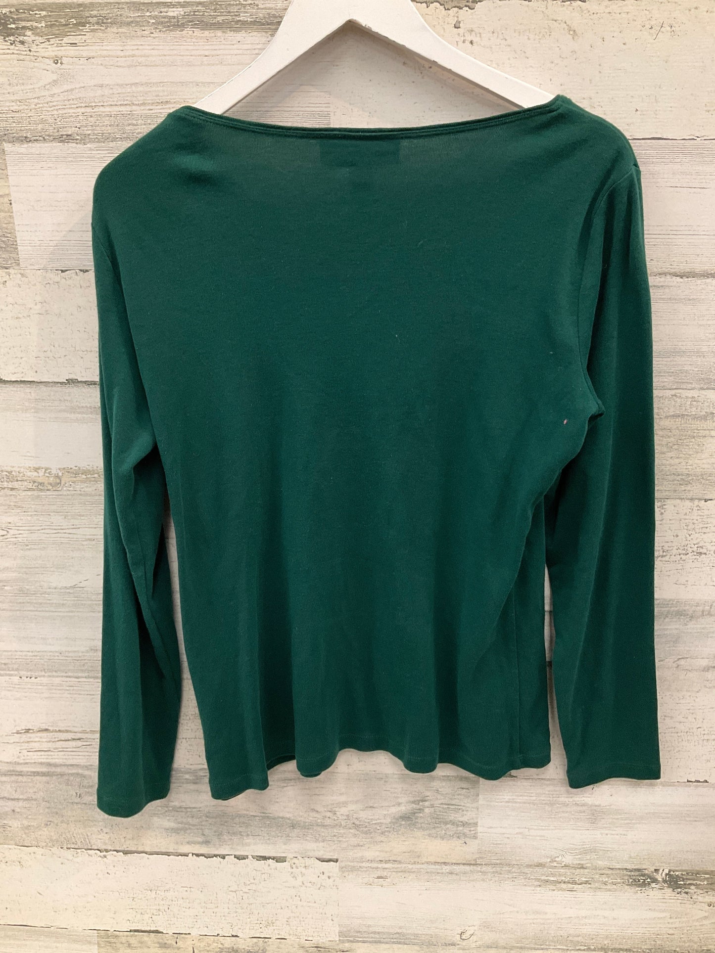 Top Long Sleeve By Karen Scott In Green, Size: M