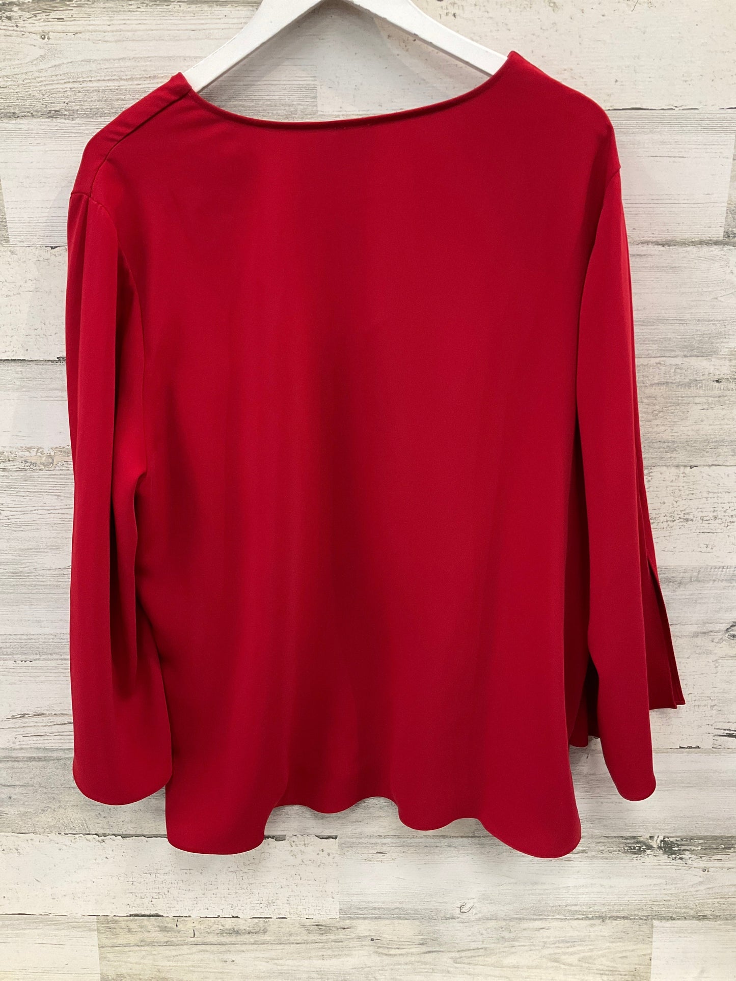 Top Long Sleeve By Chicos In Red, Size: Xl