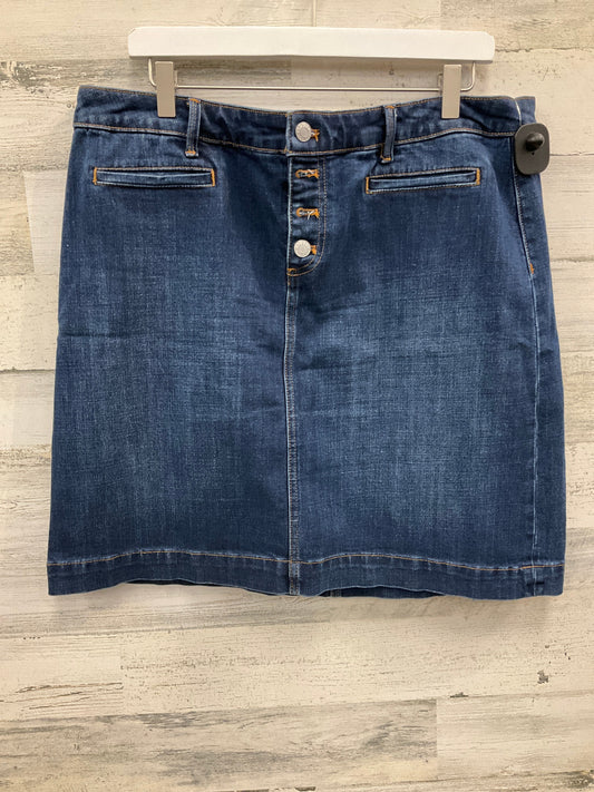 Skirt Mini & Short By Talbots In Blue, Size: 16