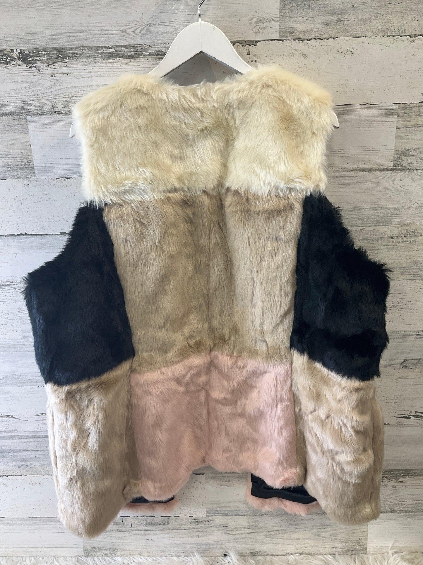 Vest Faux Fur & Sherpa By Lane Bryant In Cream & Pink, Size: 3x