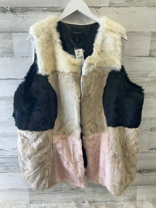 Vest Faux Fur & Sherpa By Lane Bryant In Cream & Pink, Size: 3x