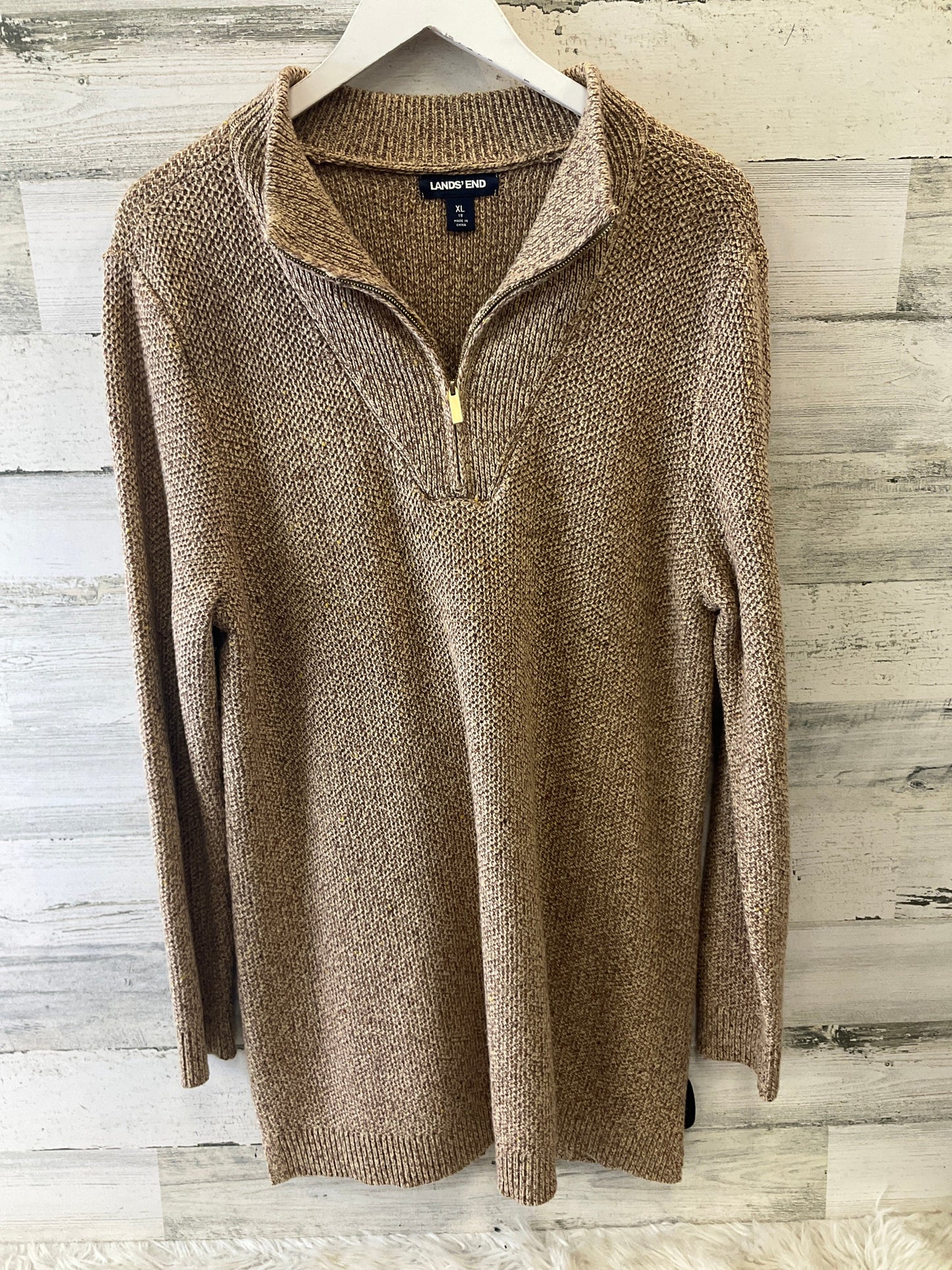 Tunic Long Sleeve By Lands End In Gold, Size: Xl