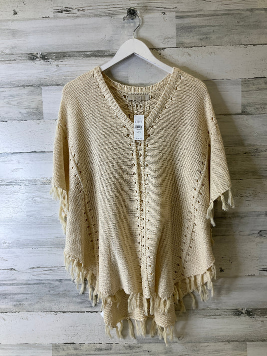 Poncho By Loft In Cream, Size: Xs