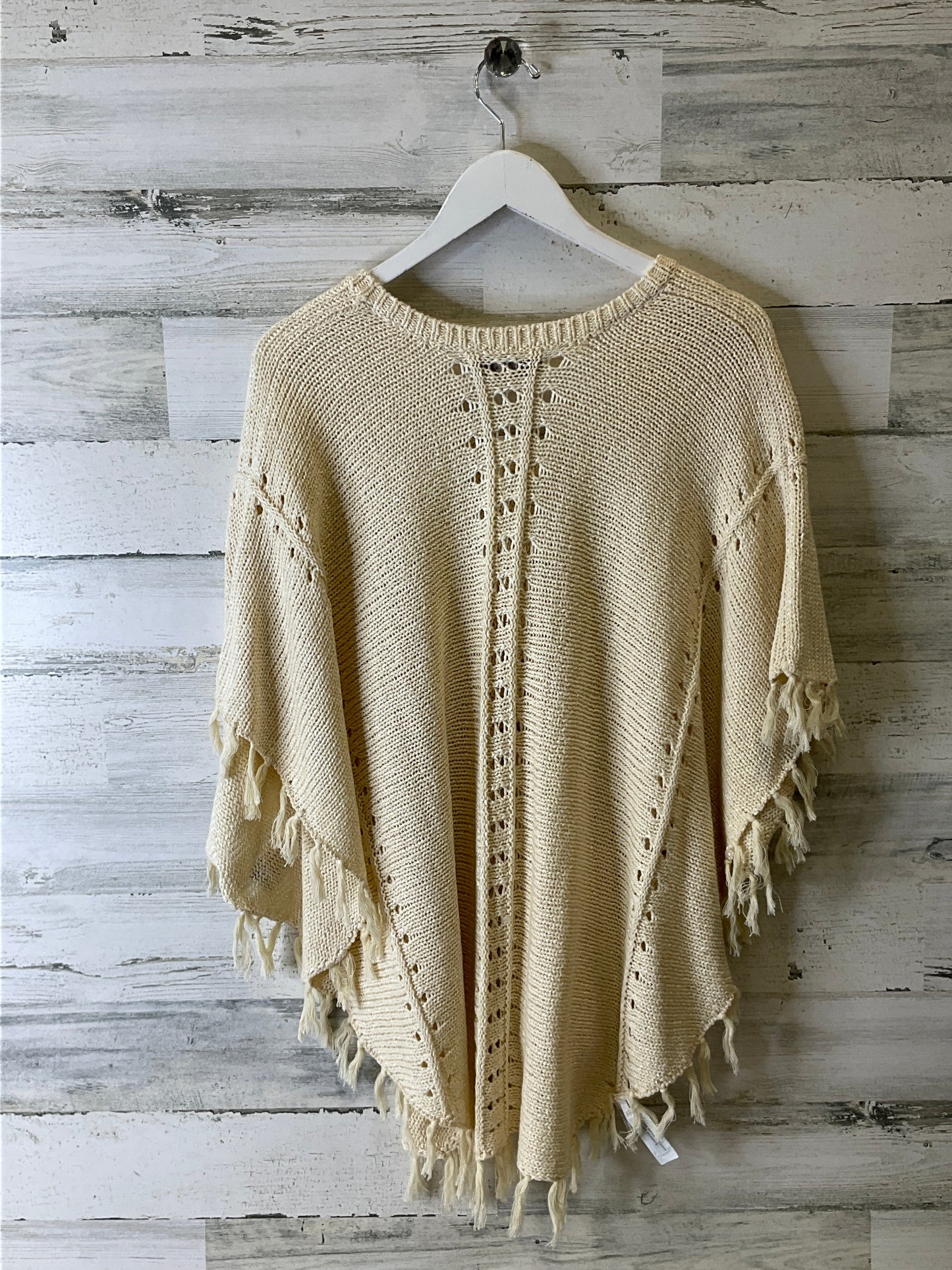 Poncho By Loft In Cream, Size: Xs