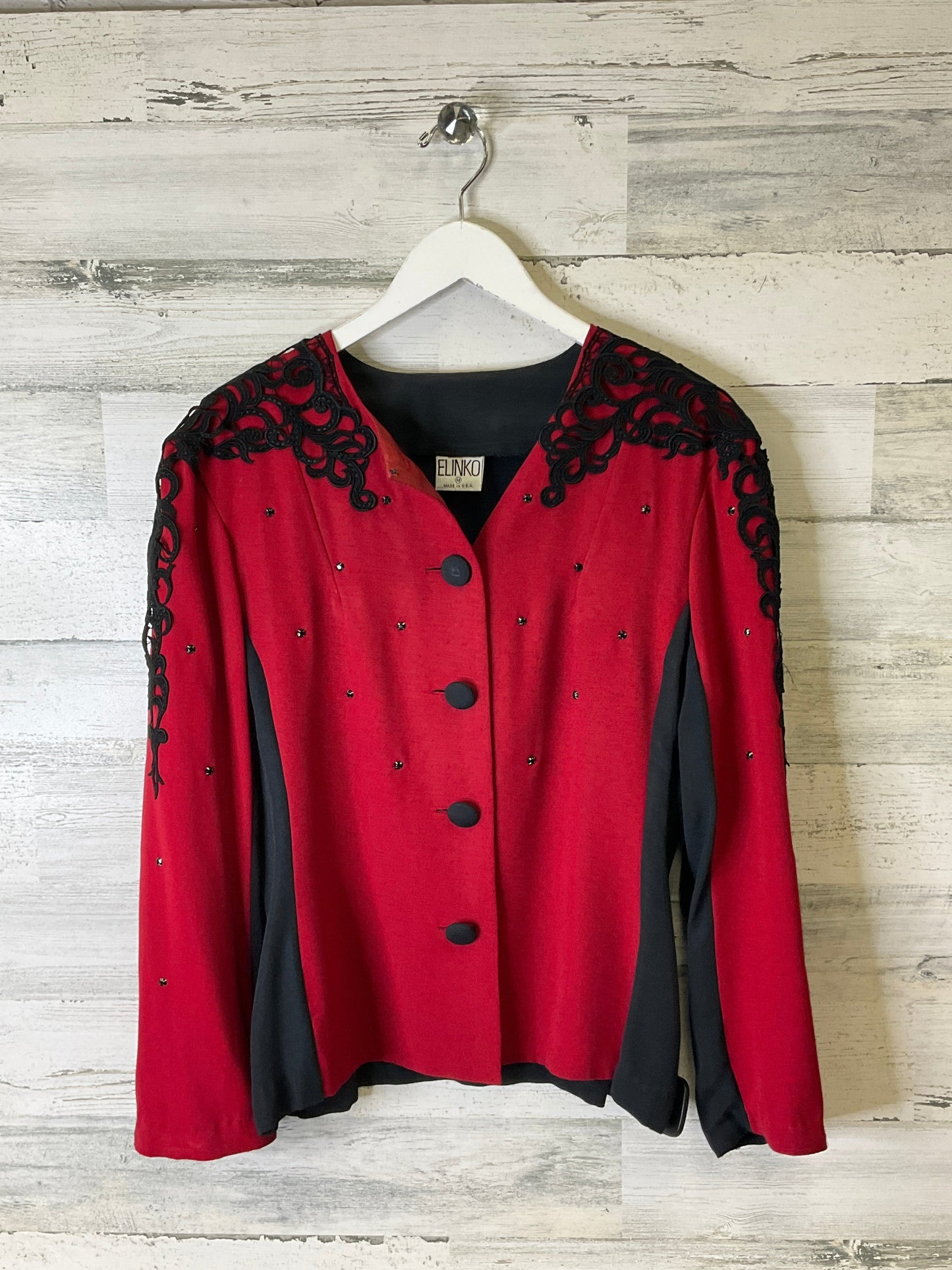 Top Long Sleeve By Clothes Mentor In Red, Size: M