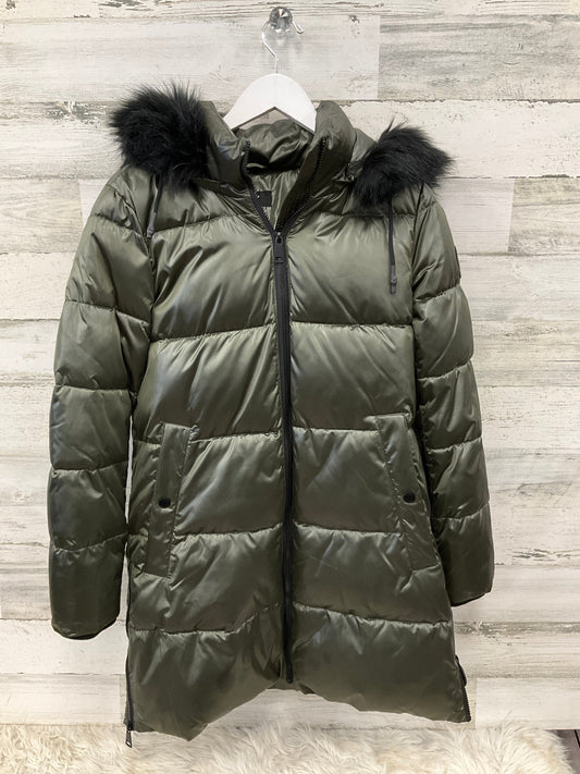 Coat Parka By Dkny In Green, Size: S