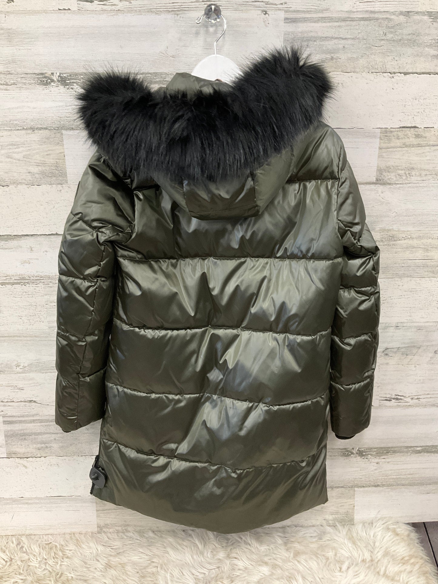 Coat Parka By Dkny In Green, Size: S