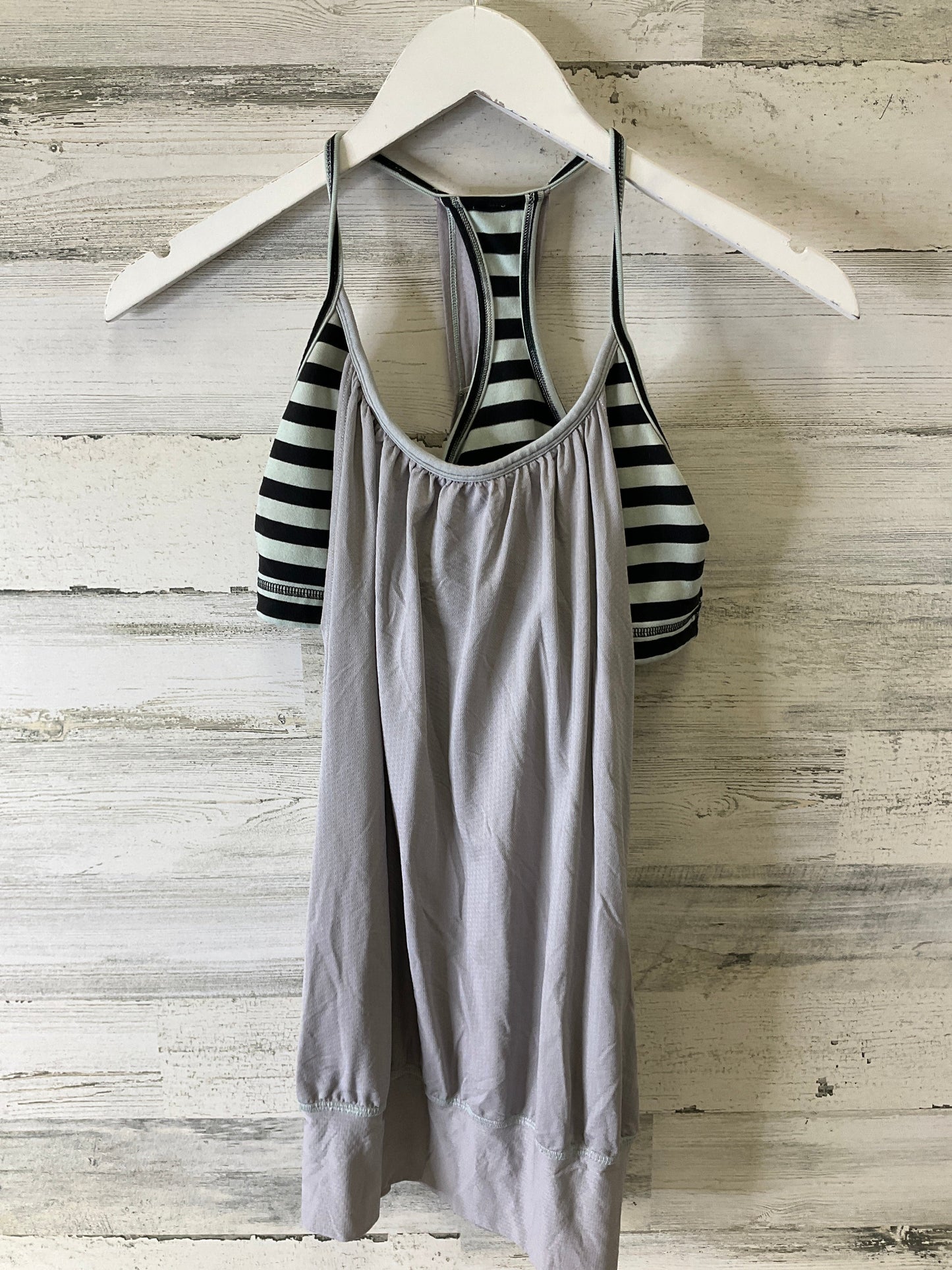 Athletic Tank Top By Lululemon In Grey, Size: 8