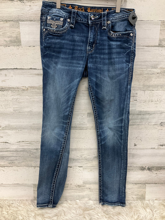 Jeans Straight By Rock Revival In Blue, Size: 6