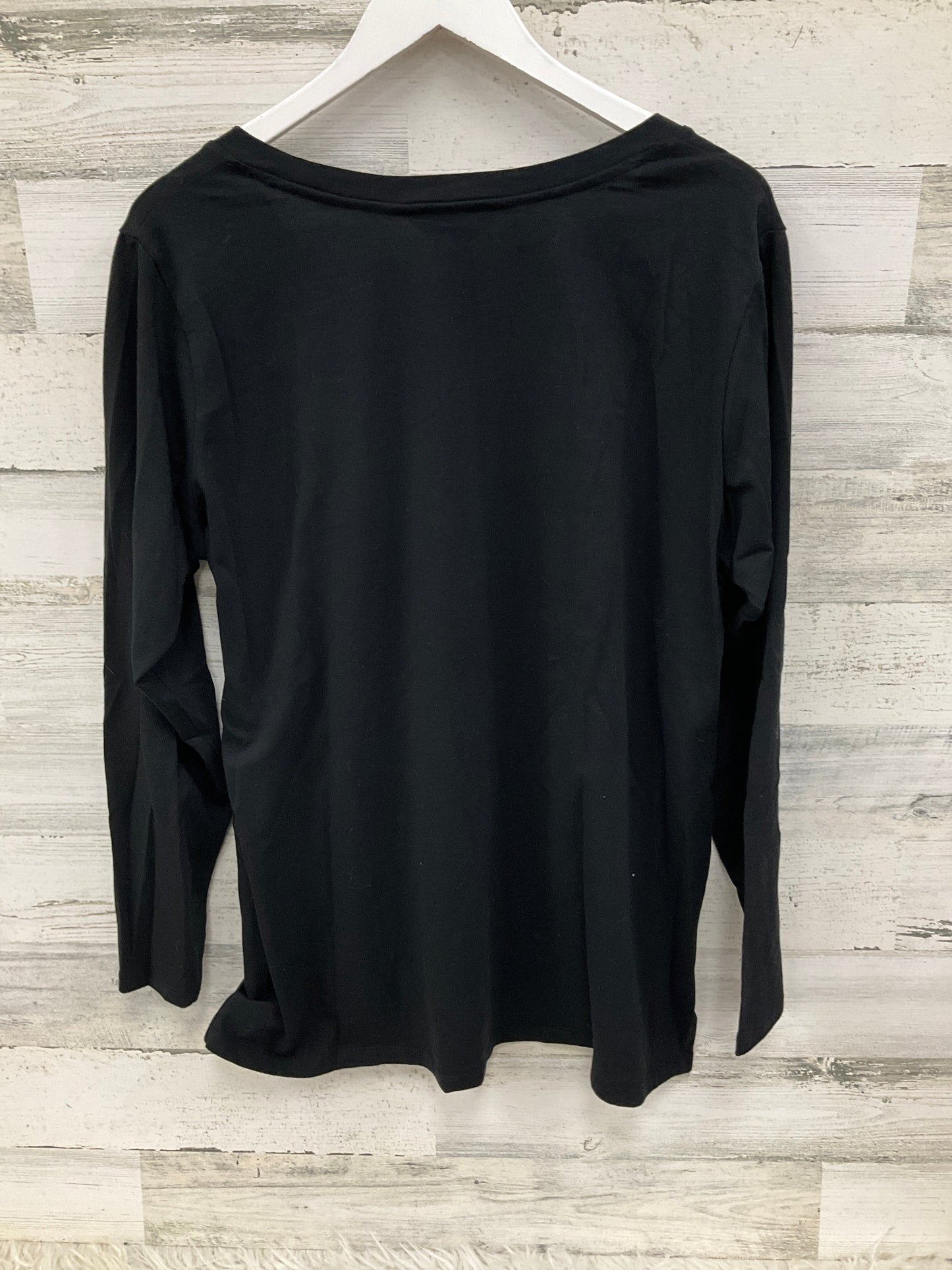 Top Long Sleeve By Christopher And Banks In Black, Size: Xl