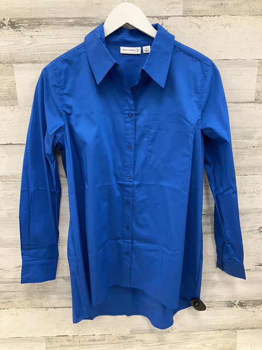 Top Long Sleeve By Susan Graver In Blue, Size: M