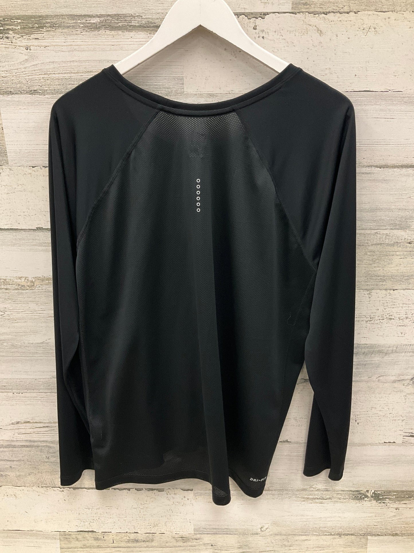 Athletic Top Long Sleeve Crewneck By Nike In Black, Size: 2x