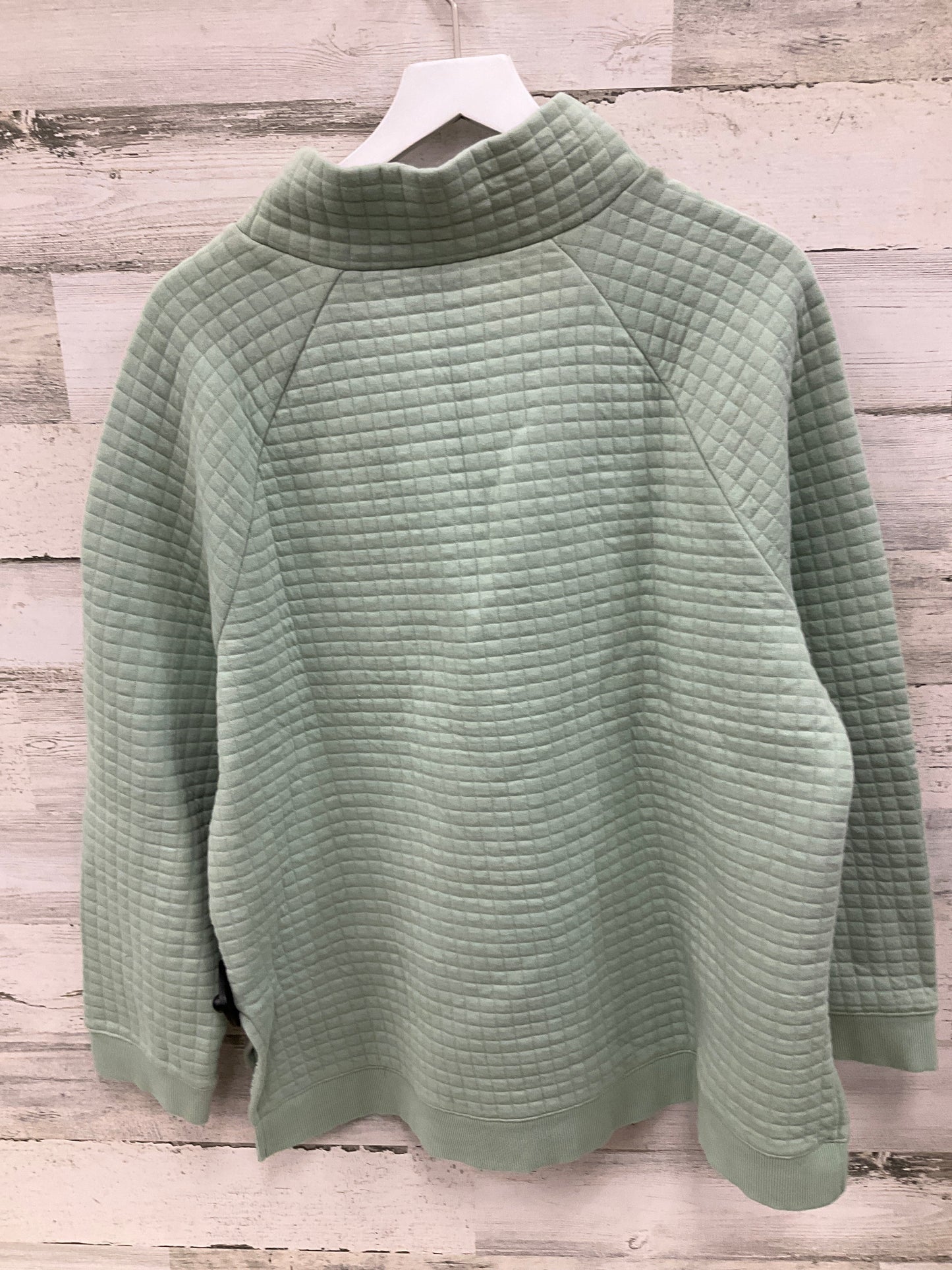 Top Long Sleeve By Talbots In Green, Size: Xl