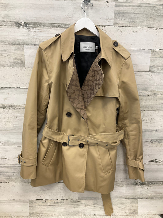 Coat Designer By Coach In Beige, Size: Xl