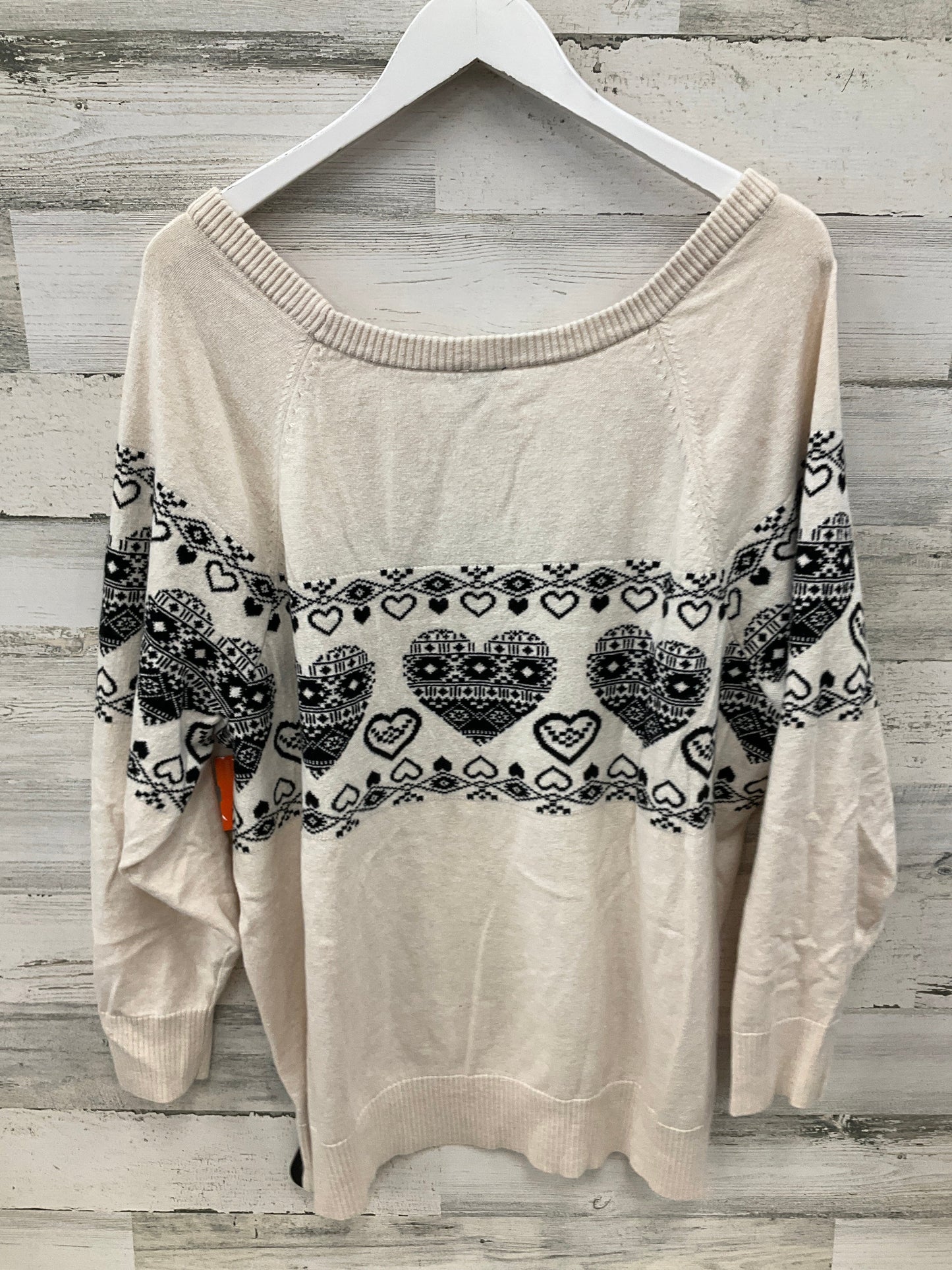 Sweater By Torrid In Cream, Size: 3x