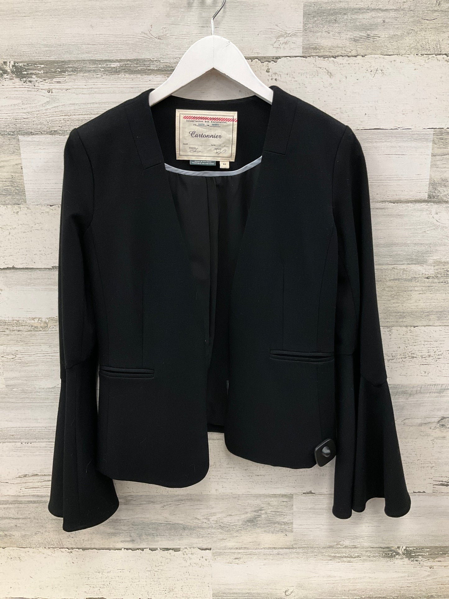 Blazer By Clothes Mentor In Black, Size: Xs