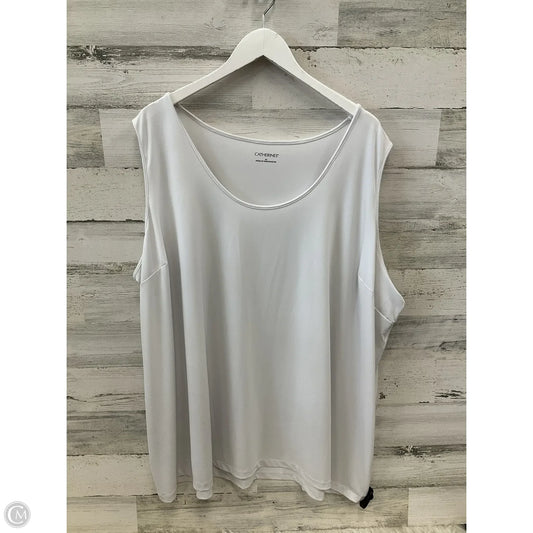 Top Short Sleeve By Catherines In White, Size: 4x