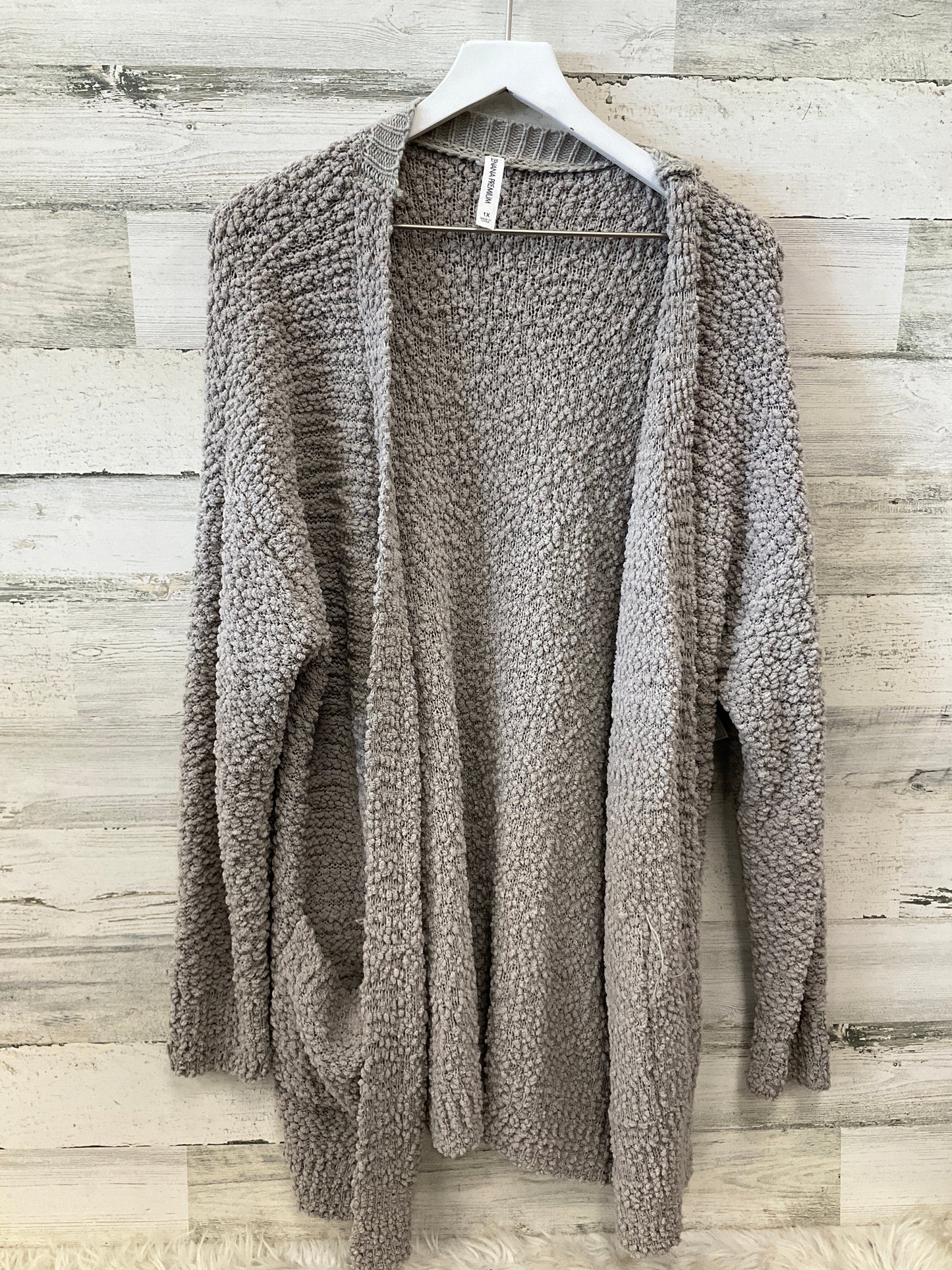 Cardigan By Zenana Outfitters In Beige, Size: 1x