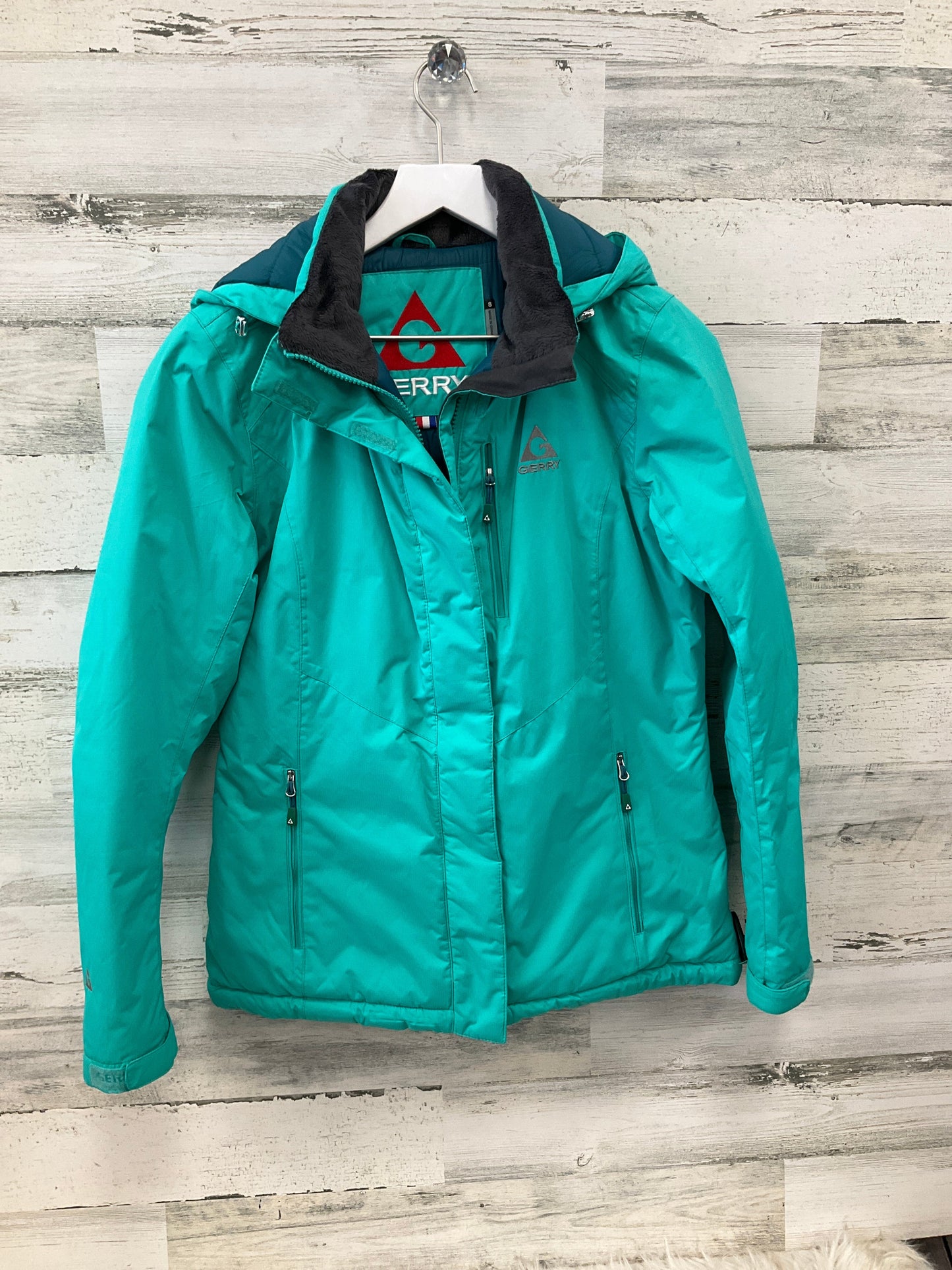 Jacket Puffer & Quilted By Sperry In Teal, Size: S