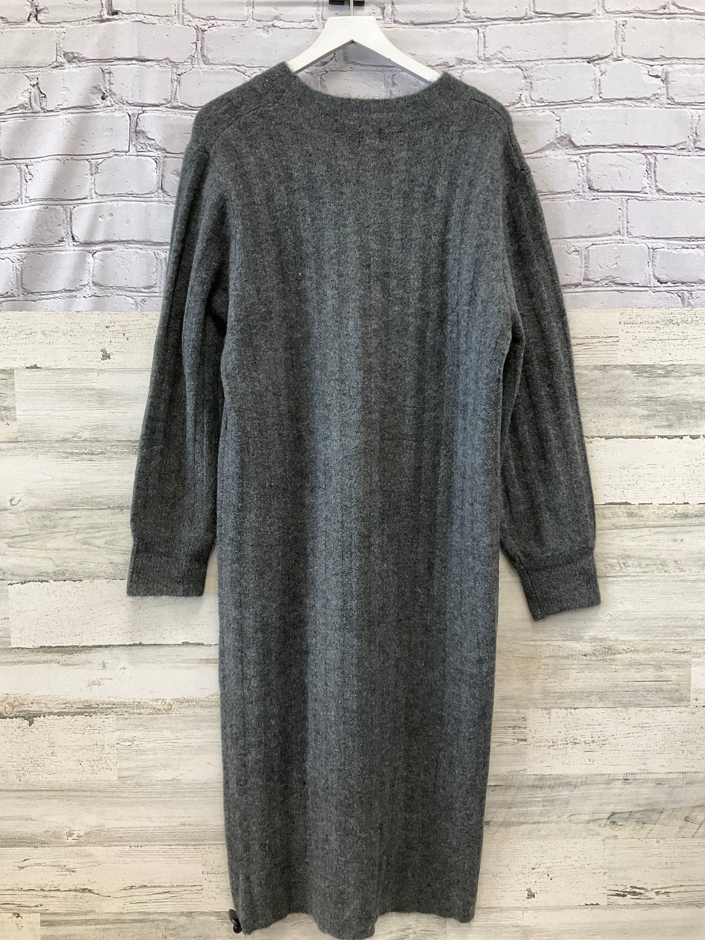 Dress Casual Midi By A New Day In Grey, Size: Xl