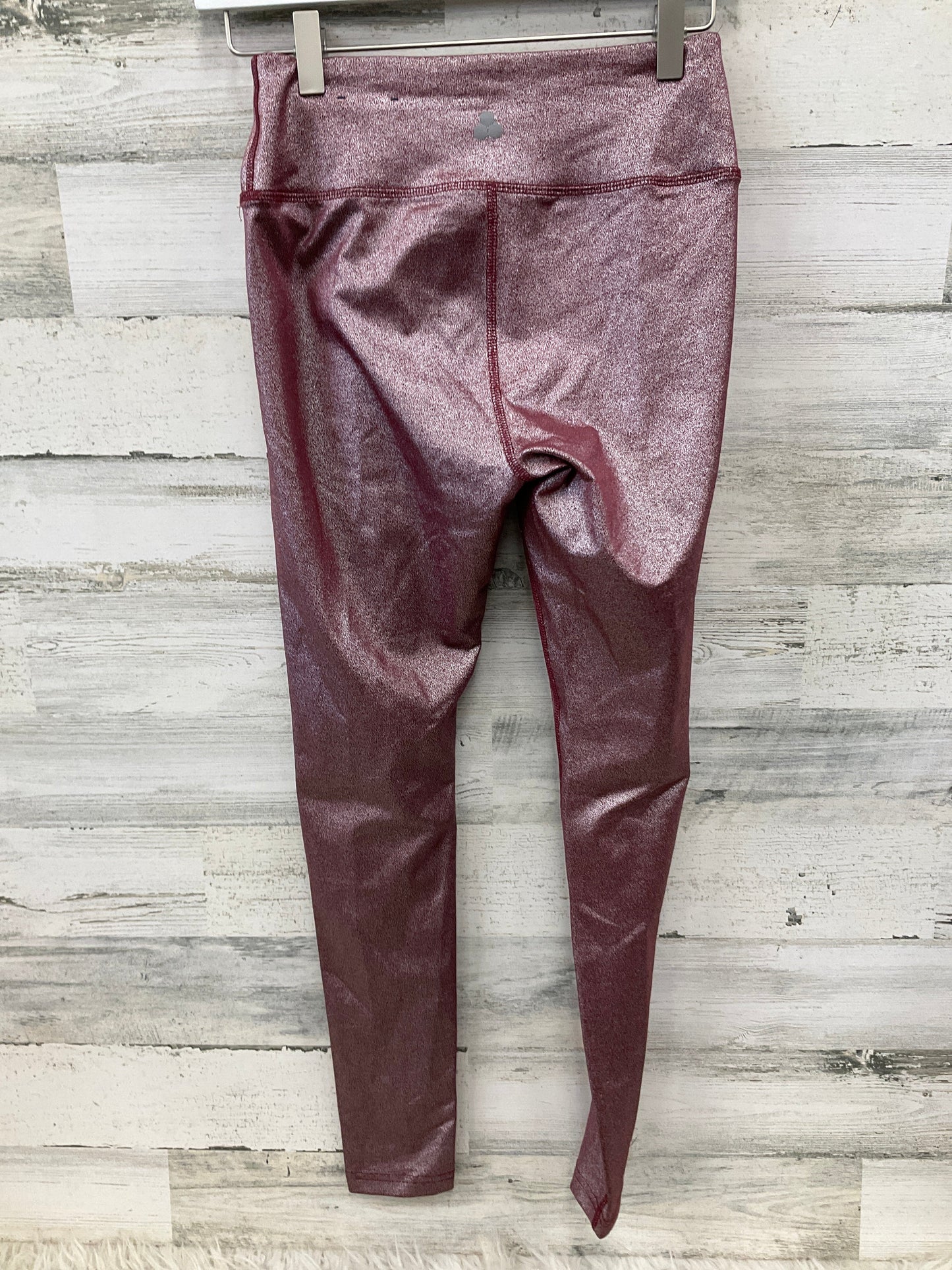 Athletic Leggings By Clothes Mentor In Maroon, Size: S