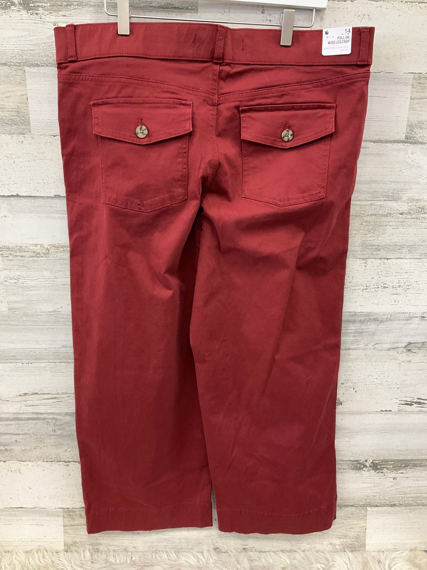 Pants Other By Gloria Vanderbilt In Maroon, Size: 14