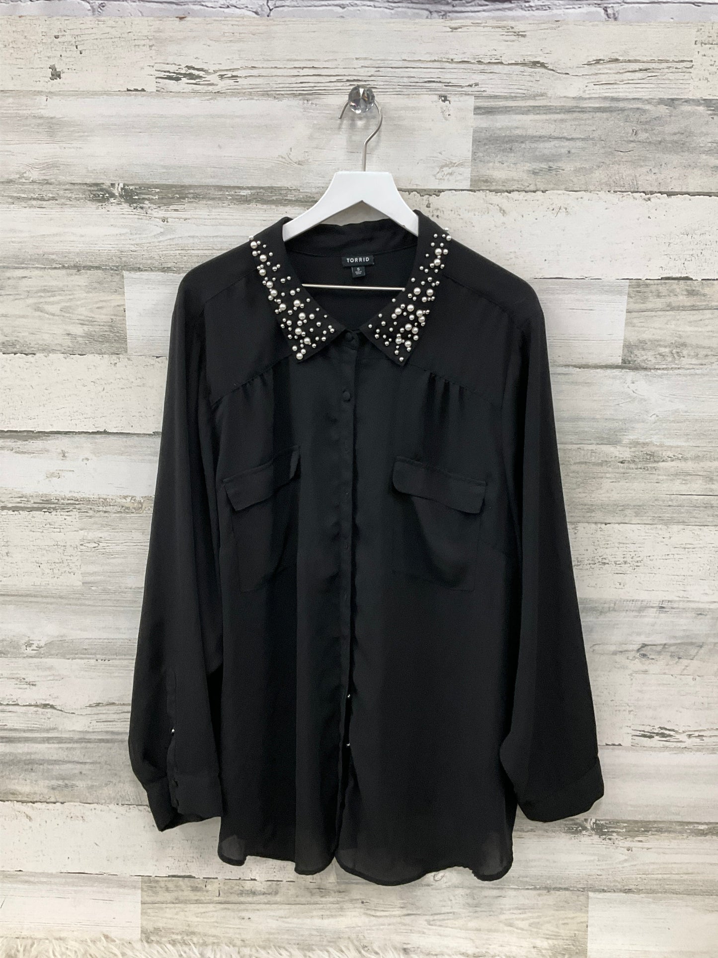 Top Long Sleeve By Torrid In Black, Size: 5