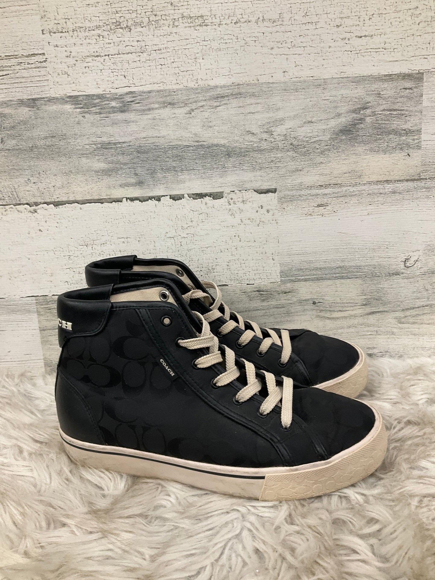Shoes Designer By Coach In Black, Size: 9