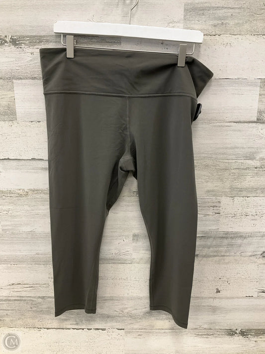 Athletic Capris By Athleta In Green, Size: Xl