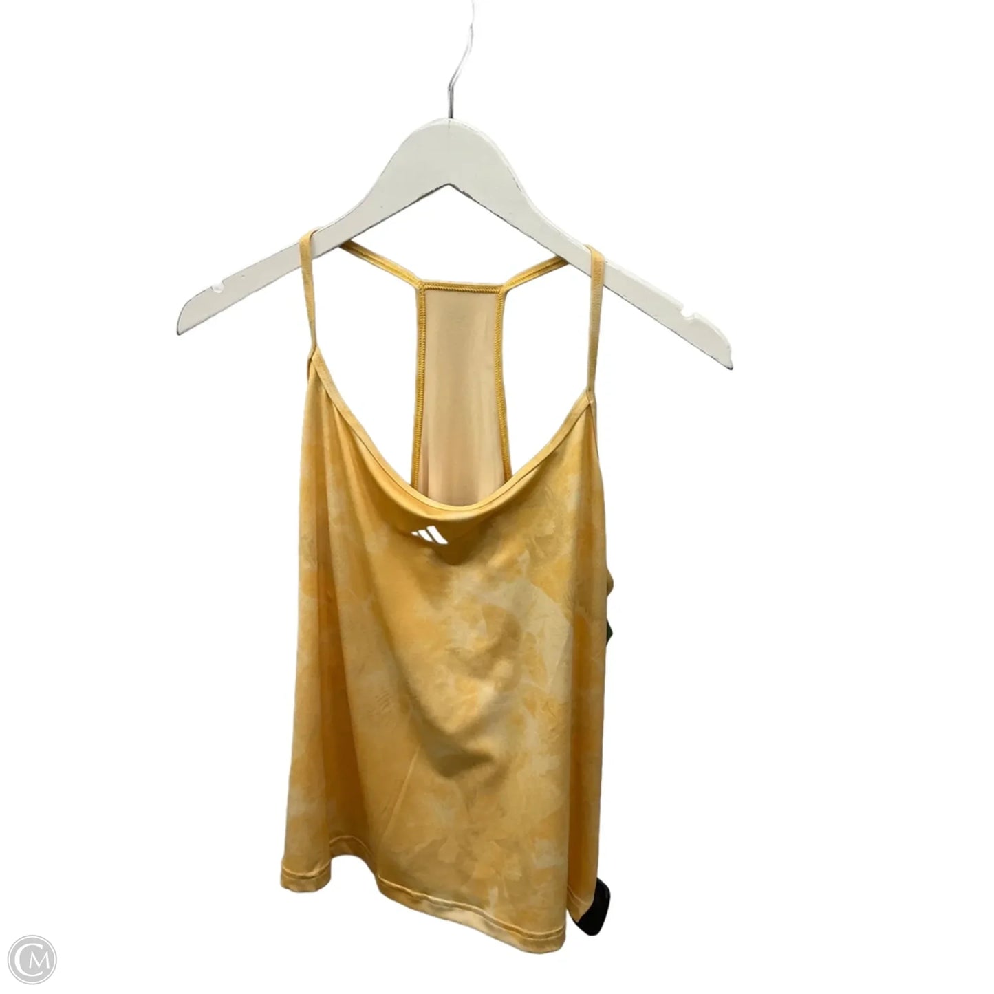 Top Sleeveless By Adidas In Yellow, Size: Xl