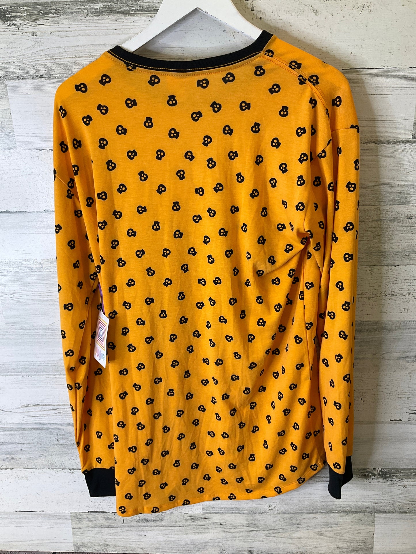 Top Long Sleeve By Lularoe In Orange, Size: M