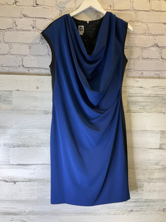 Blue Black Dress Casual Short Anne Klein, Size Xl