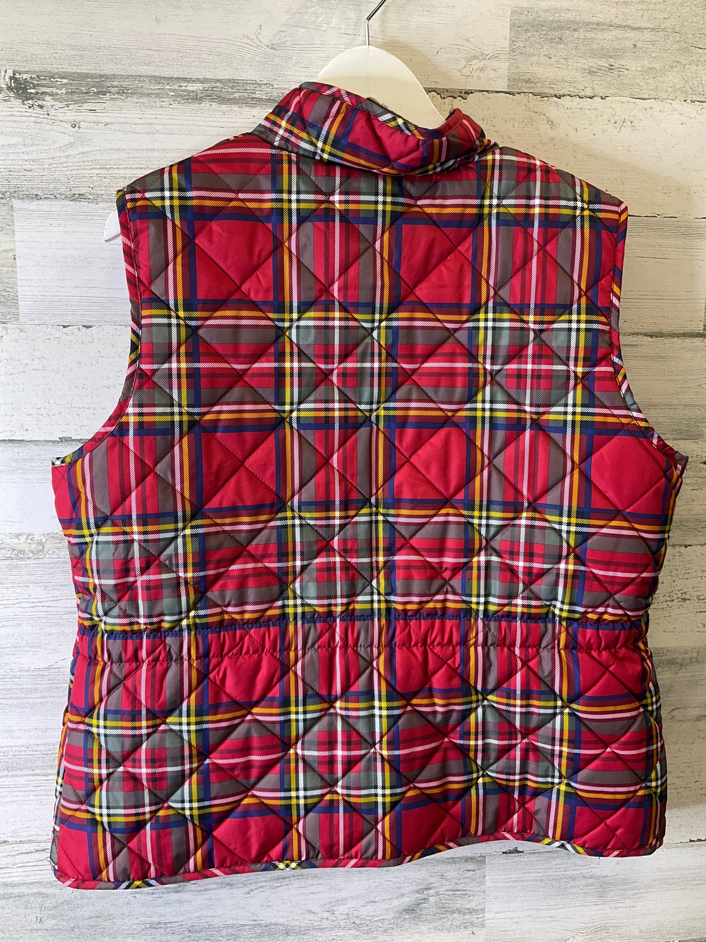 Vest Puffer & Quilted By St Johns Bay In Red Plaid, Size: Xl