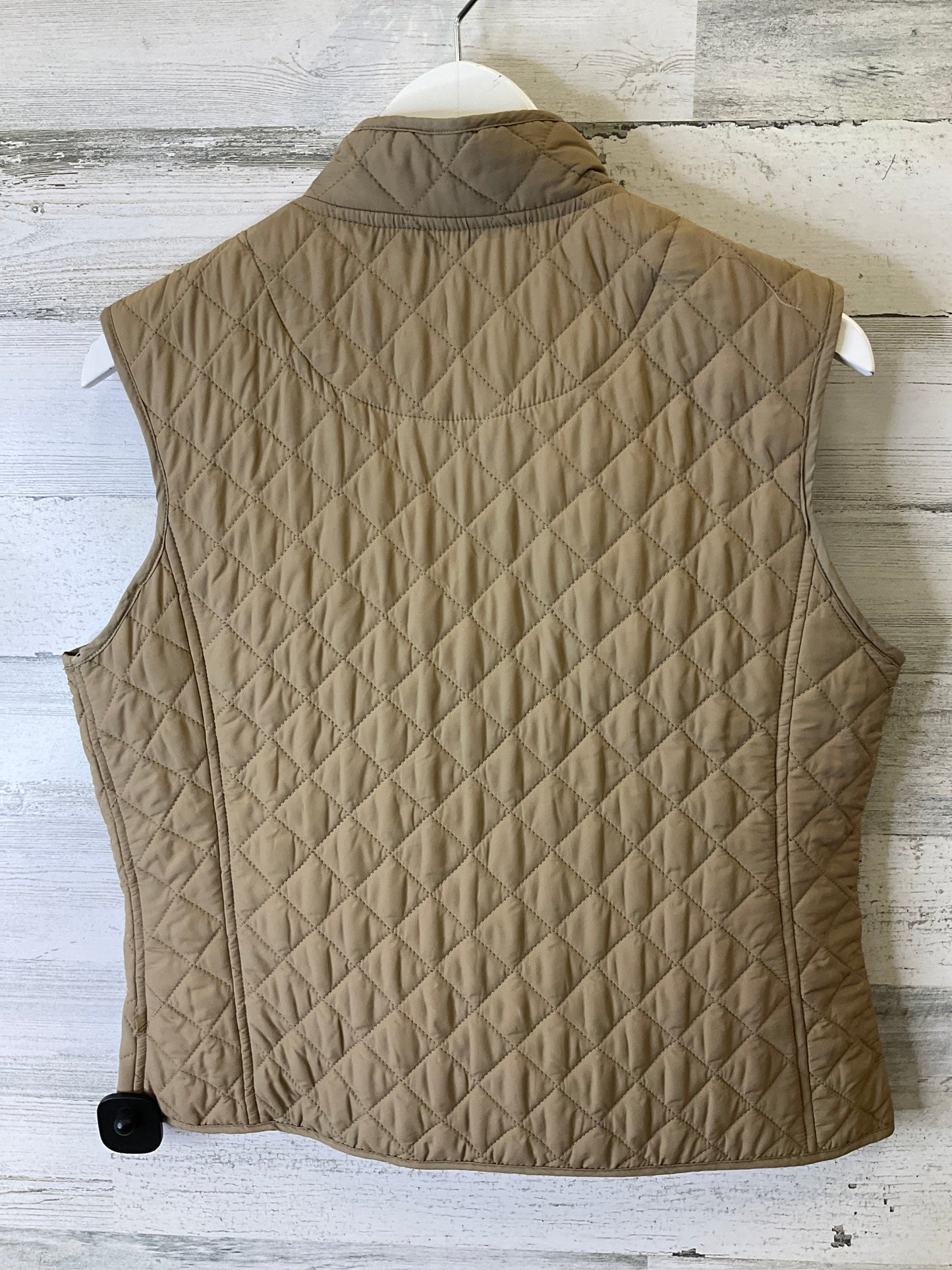 Vest Puffer & Quilted By Relativity In Tan, Size: L