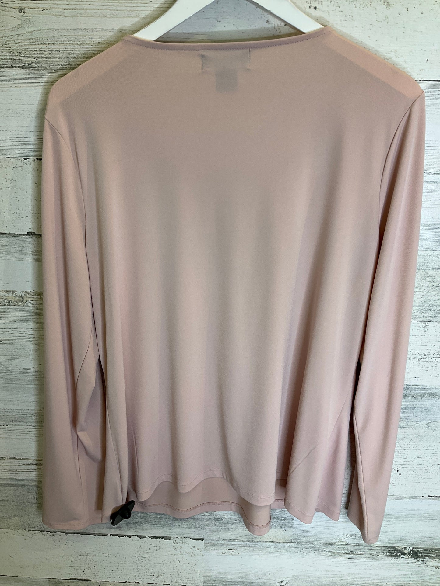 Pink Blouse Long Sleeve Liz Claiborne, Size 2x