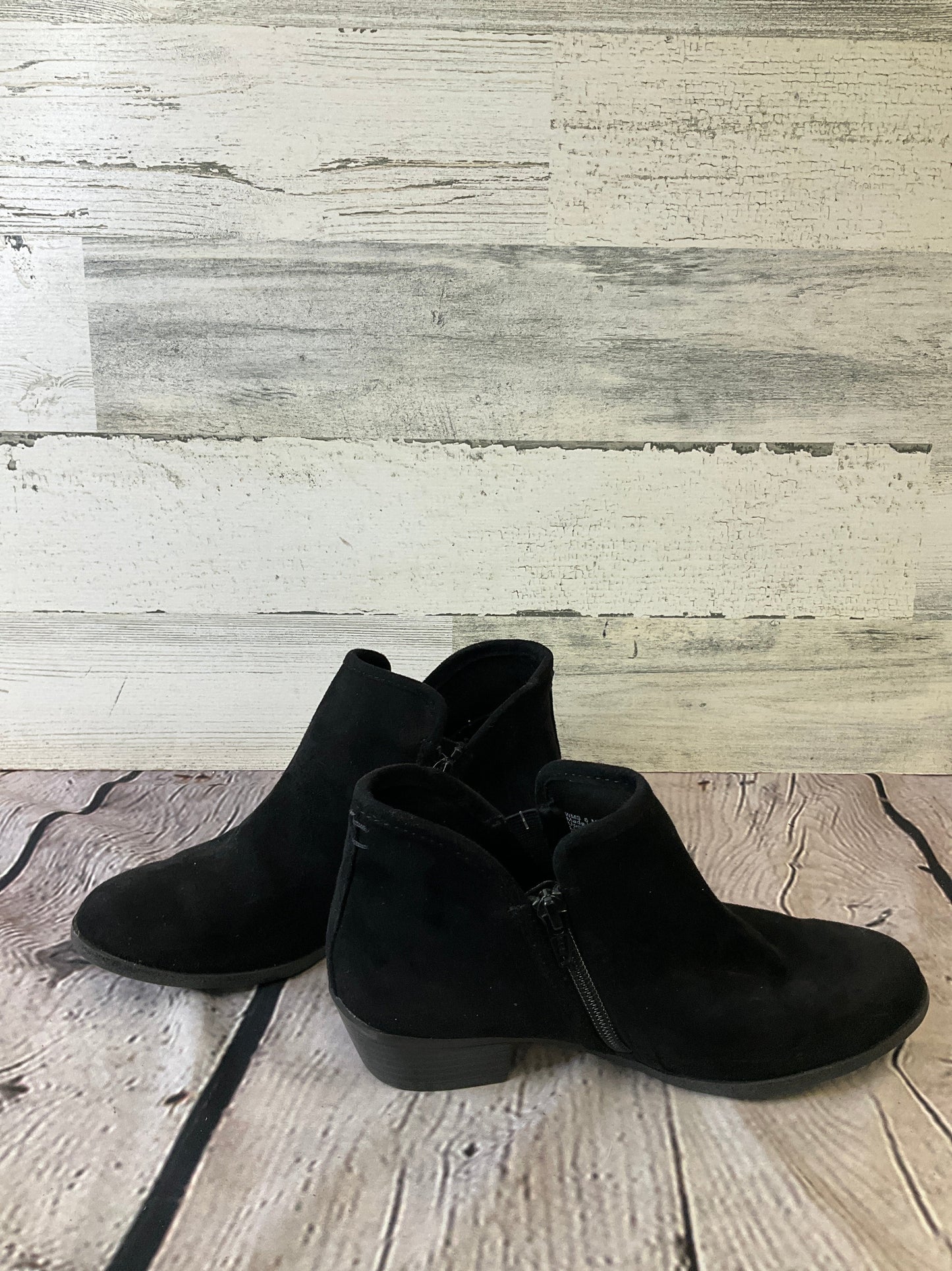 Black Boots Ankle Heels So, Size 6