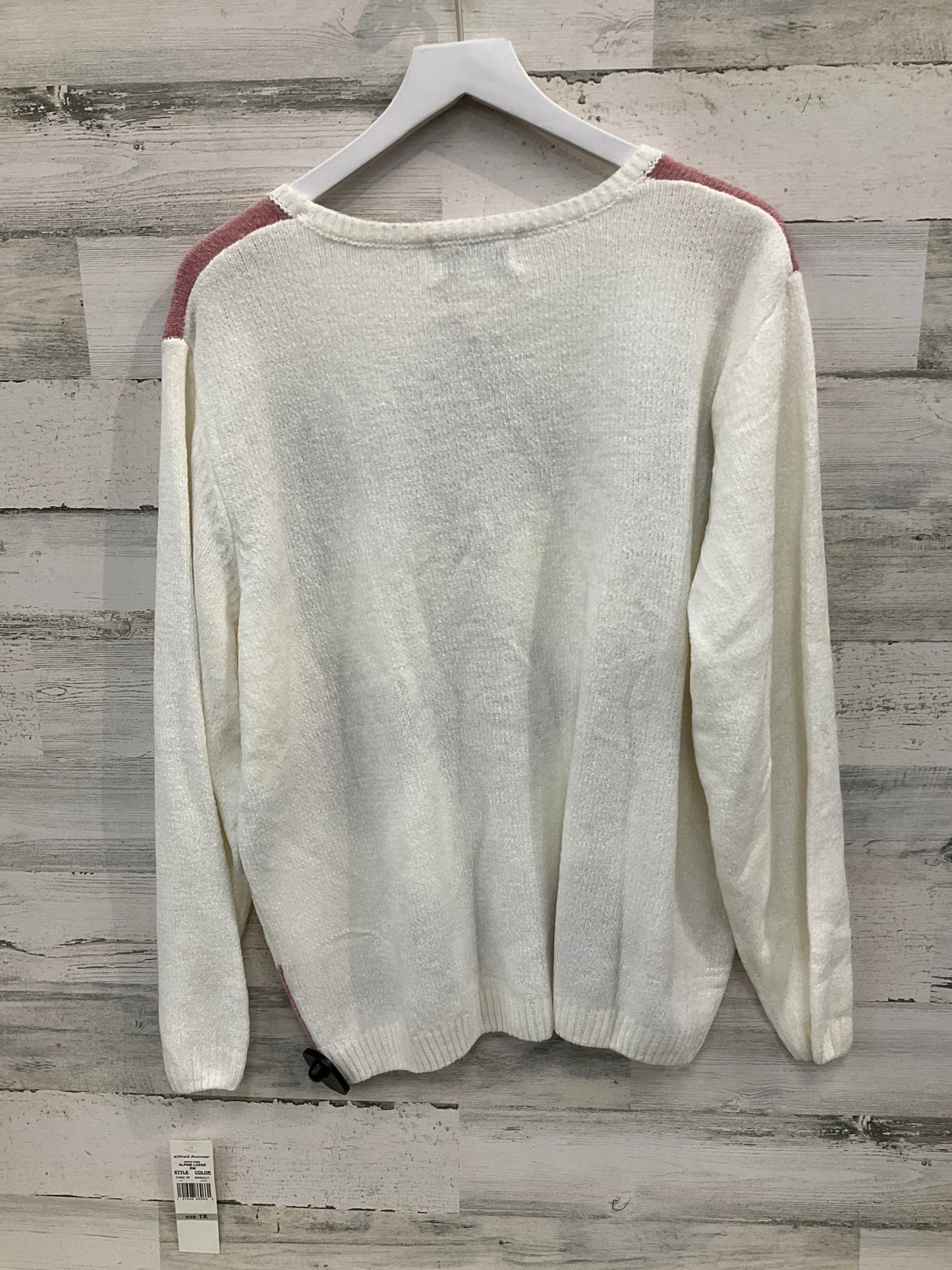 Sweater By Alfred Dunner In Cream, Size: 1x