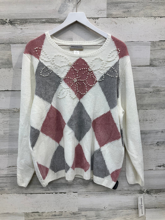 Sweater By Alfred Dunner In Cream, Size: 1x