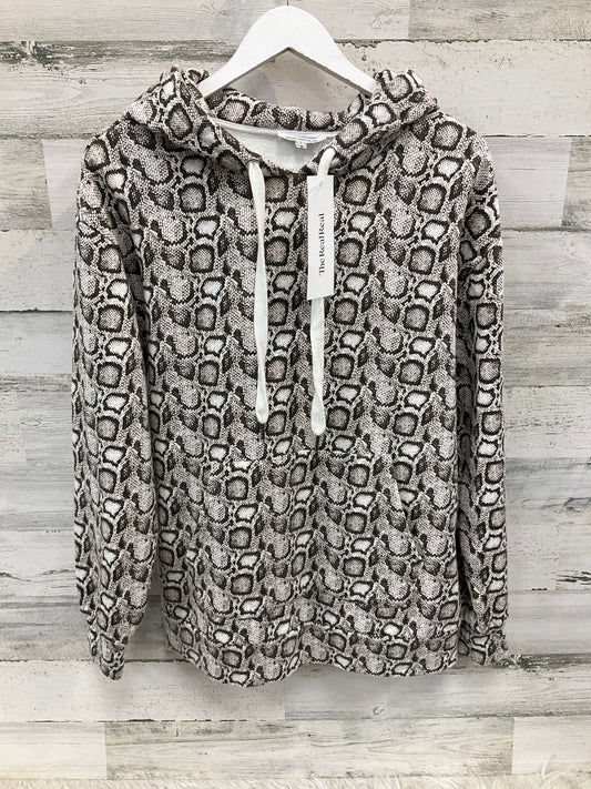 Sweatshirt Hoodie By Good American In Snakeskin Print, Size: L