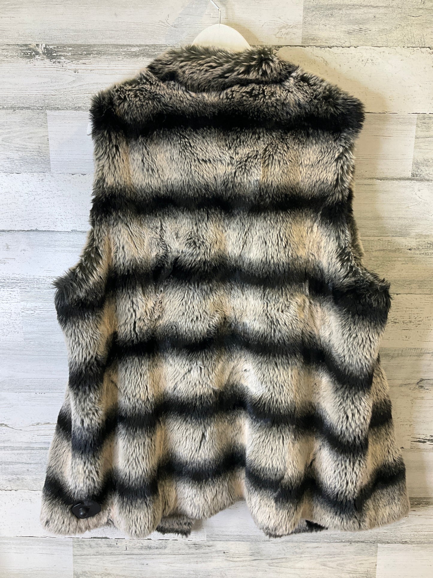 Vest Faux Fur & Sherpa By Rachel Zoe In Animal Print, Size: 3x