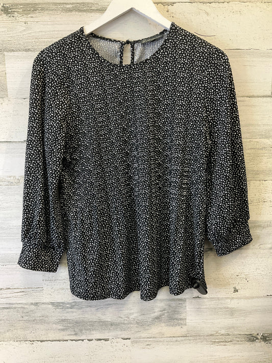 Black Top Long Sleeve Adrianna Papell, Size S