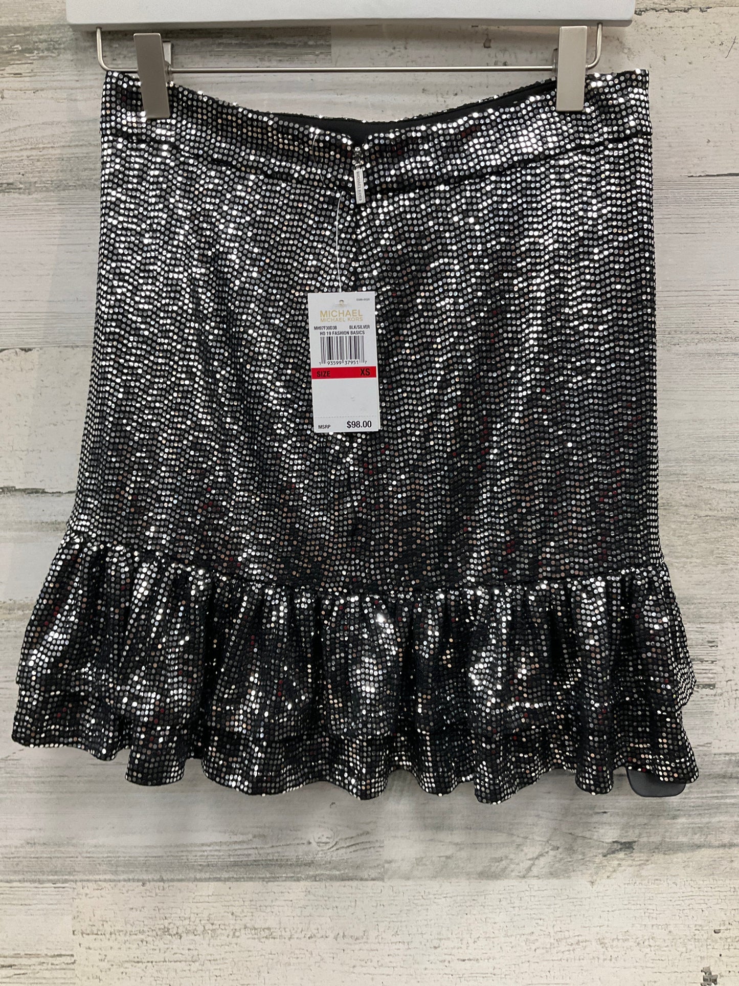 Skirt Mini & Short By Michael By Michael Kors In Silver, Size: 2