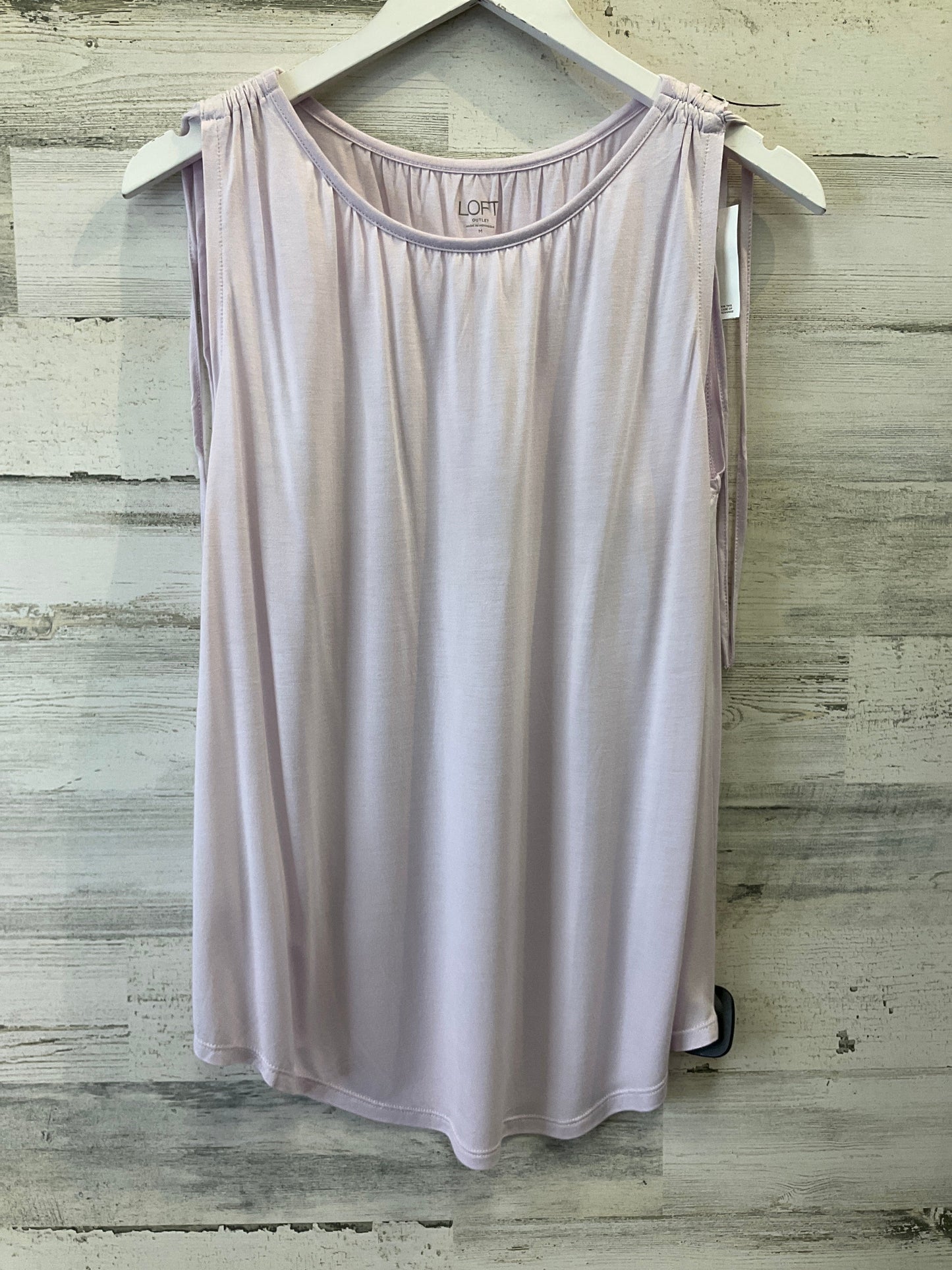 Purple Top Sleeveless Loft, Size M