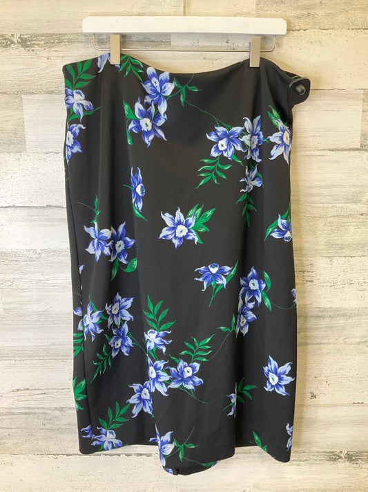 Black & Blue Skirt Midi Worthington, Size 18