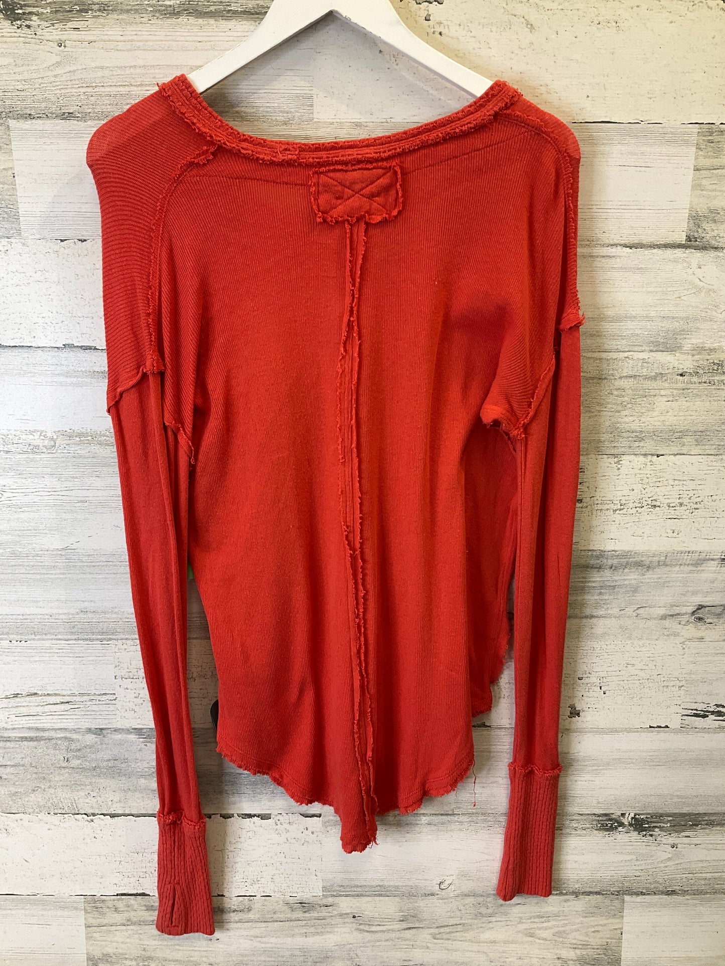 Orange Top Long Sleeve We The Free, Size Xs