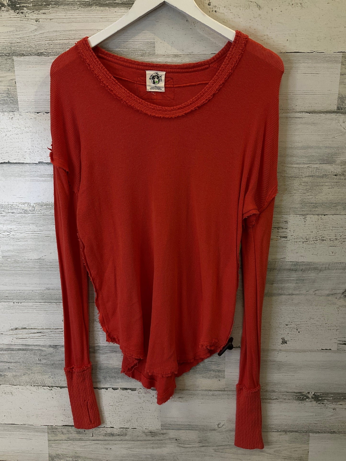 Orange Top Long Sleeve We The Free, Size Xs