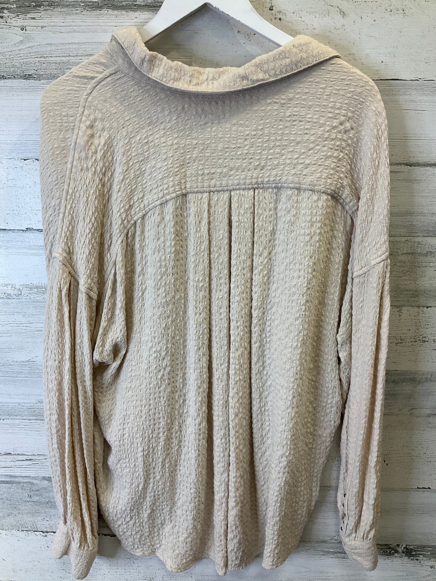 Tan Top Long Sleeve We The Free, Size Xs