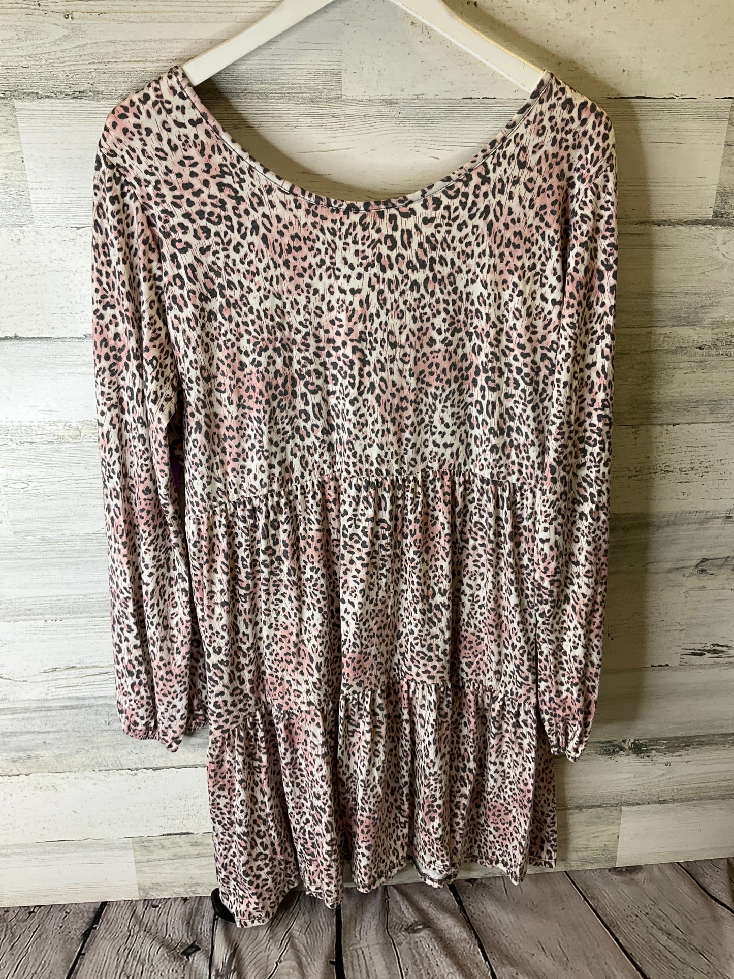 Pink Dress Casual Short Clothes Mentor, Size 2x