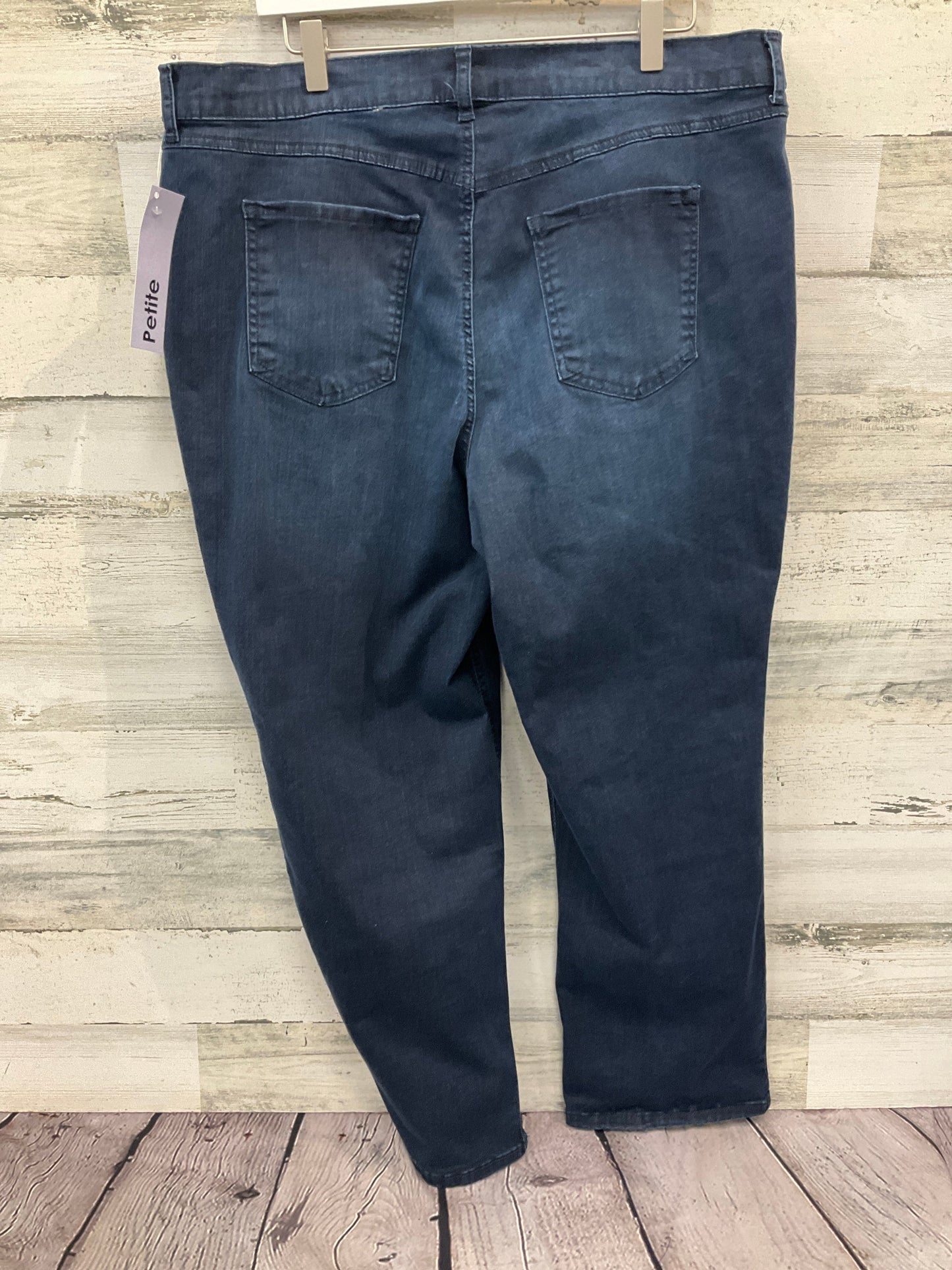 Jeans Straight By Terra & Sky In Blue Denim, Size: 20