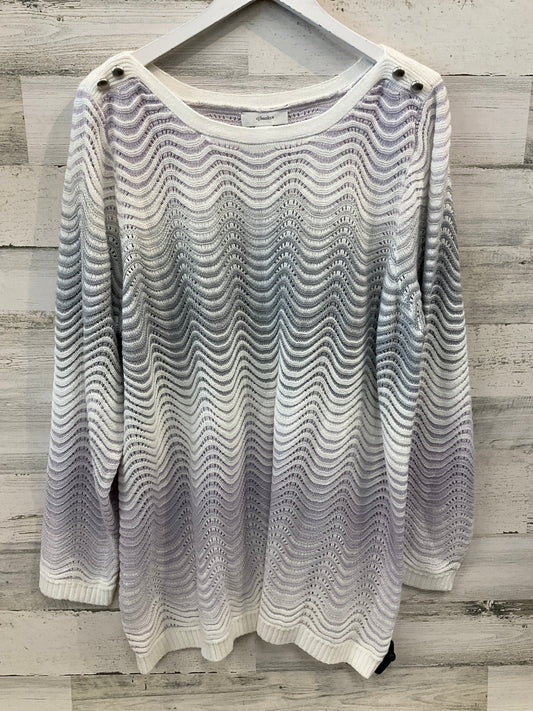 Sweater By Cj Banks In Purple, Size: 2x